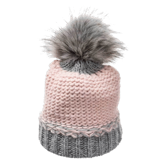 Acrylic Wool Blended Knitted Pom Pom Hat – Regular Fit | Warm, Stylish & Self-Designed for Winter Comfort