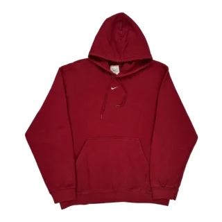 Large Red Cotton Blend Hoodie – Bold, Comfy & Everyday Essential