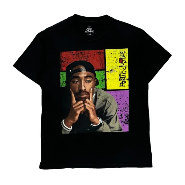 2Pac Printed Black T-Shirt – Iconic Style, Legendary Vibes