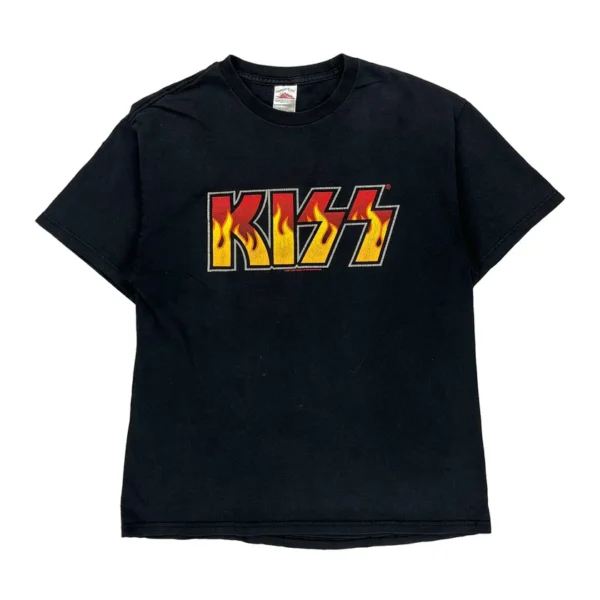 Kiss Tennessee River Band T-Shirt – Large Black Cotton | Rock 'n' Roll Tribute Tee