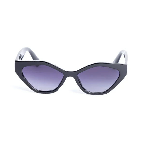 Retro Angular Cat Eye Sunglasses – Black | Bold, Chic, Timeless Glam - Image 2