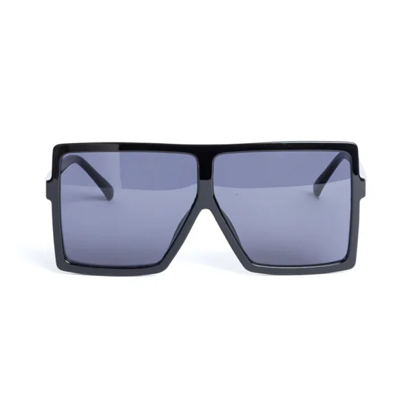 Retro Oversized Flatbrow Visors – Black | Bold Style, Futuristic Vibes - Image 2