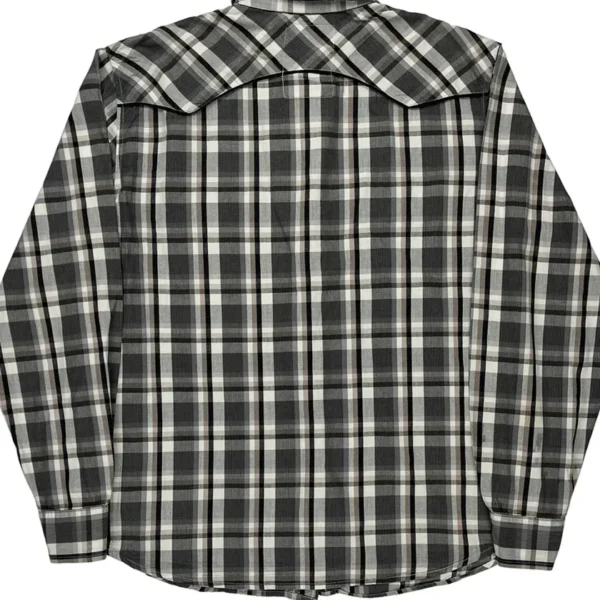 Levi's Men’s Checked Shirt – Large | Black | 100% Cotton | Classic Style, Everyday Comfort - Image 2