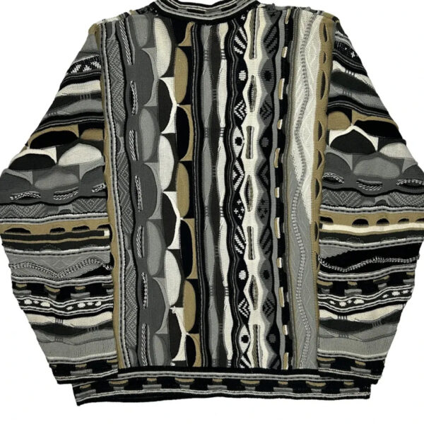 Geometric Pattern Jumper – Large Multicoloured Acrylic Knit | Bold Style & Cozy Comfort - Image 2